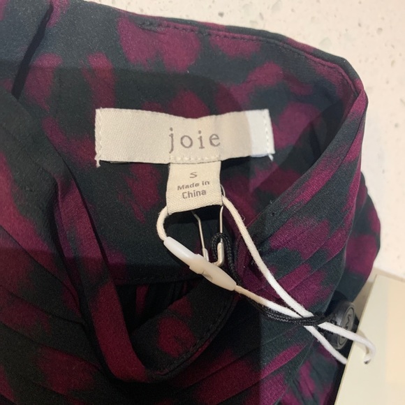 NWT Joie viscose sleeveless top (small)  black Purple $198 Retail - Picture 4 of 7